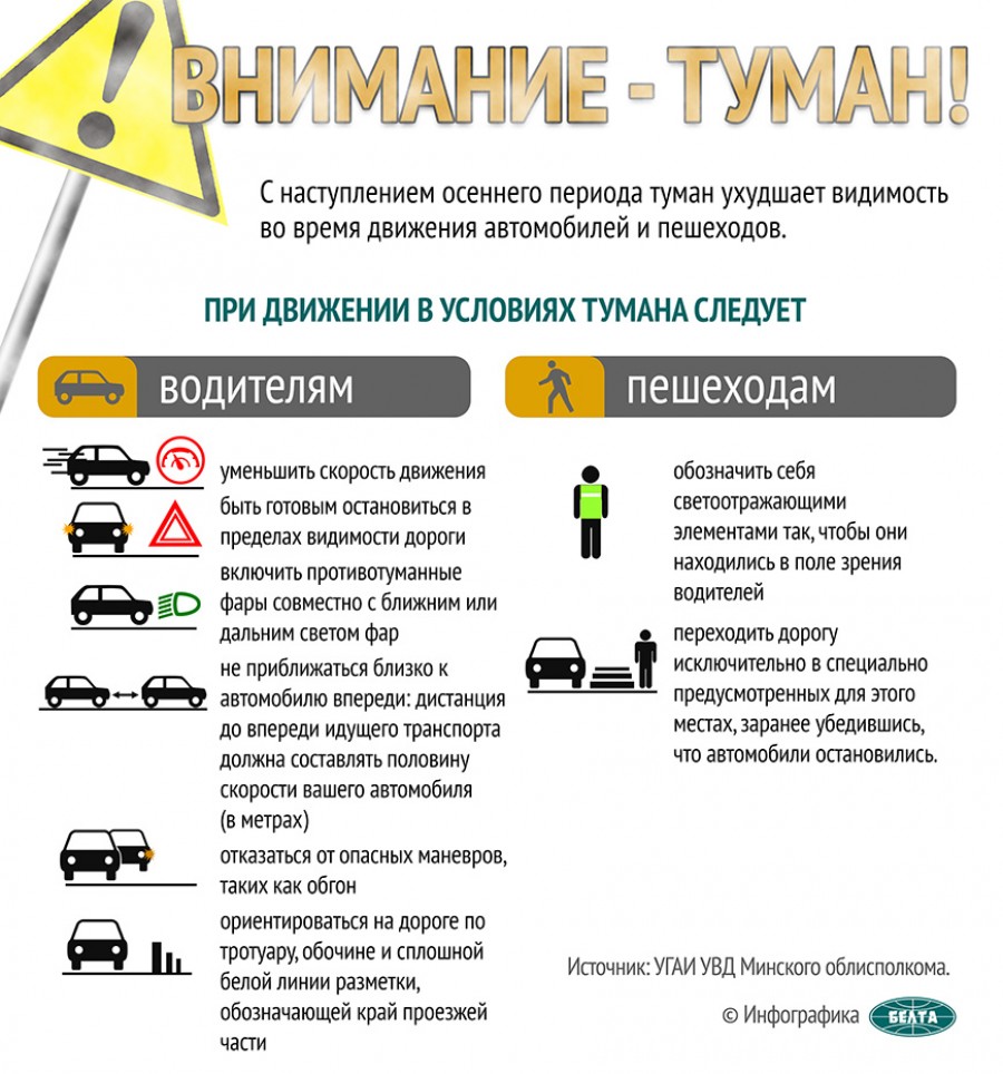 МЧС предупредило о факторах опасности в туман и гололед | Безопасность |  Новости Слуцка и Слуцкого района Газета 