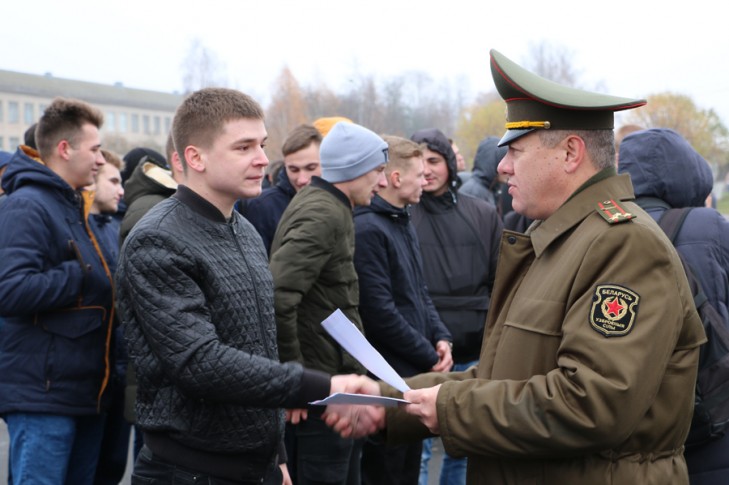 Дзень прызыўніка прайшоў на базе 30-й асобнай чыгуначнай брыгады 5 лістапада. Дапоўнена