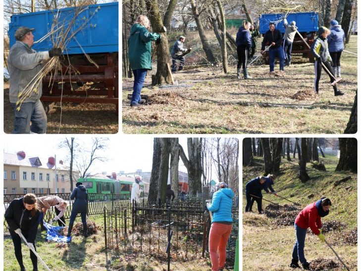 У рамках месячніка па навядзенні парадку на зямлі на Случчыне 13 красавіка прайшоў суботнік