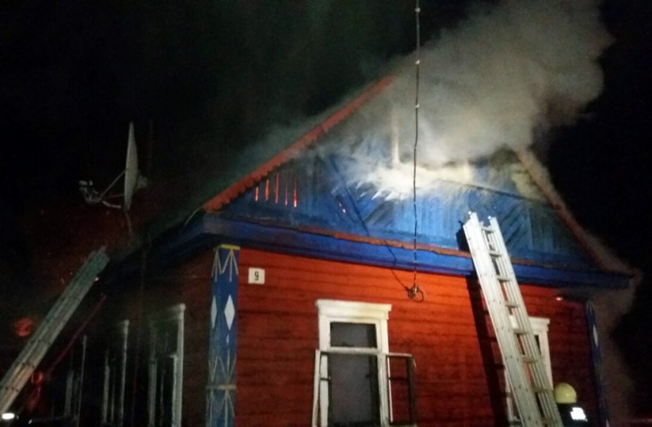 В Слуцком районе горел дом. Никто не пострадал