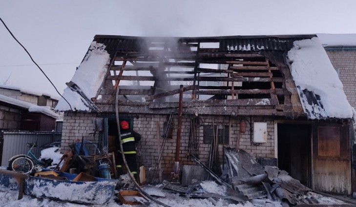 В воскресенье на Слутчине произошло три пожара. Никто не пострадал