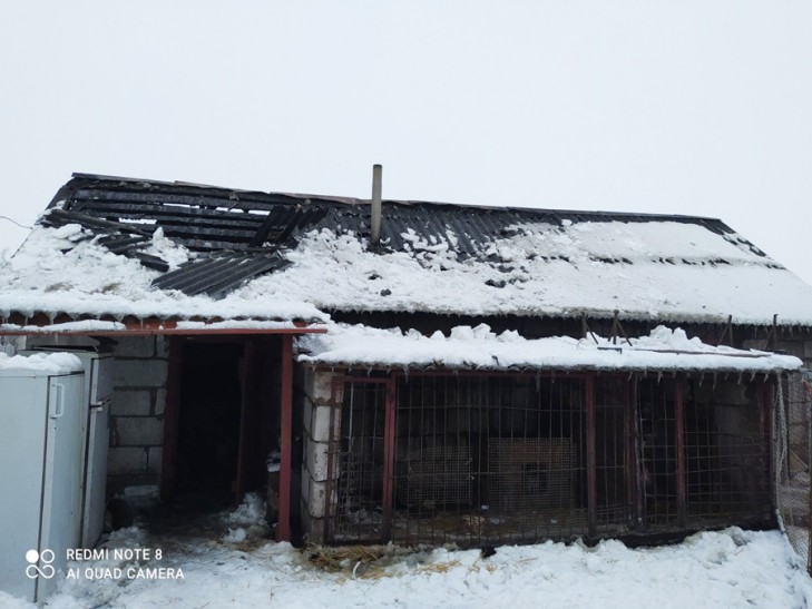 В Слуцком районе горел сарай. Никто не пострадал