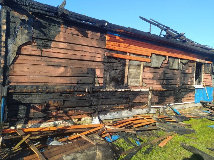 В Слуцком районе горел дом. Никто не пострадал