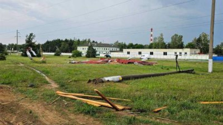 Перебои с электричеством из-за гроз и сильного ветра произошли в Борисовском и Слуцком районах