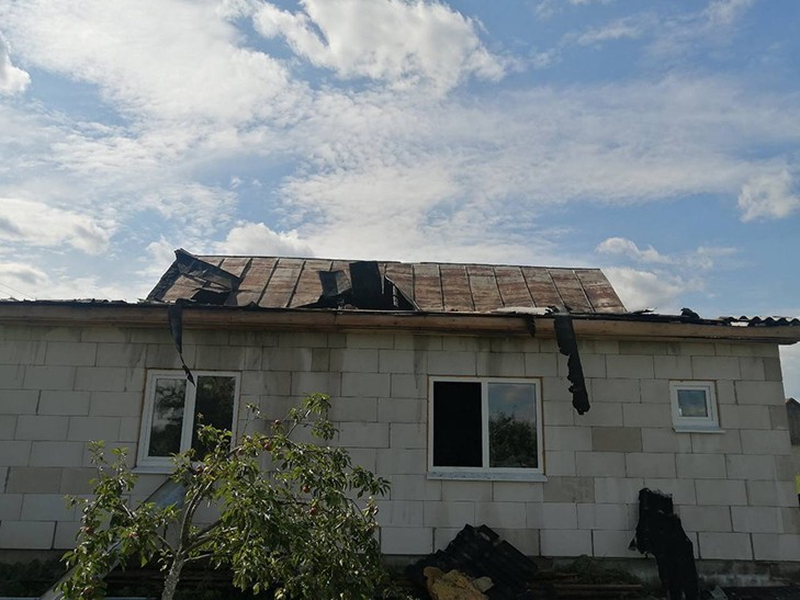 В Слуцком районе горел жилой дом. Пострадавших нет