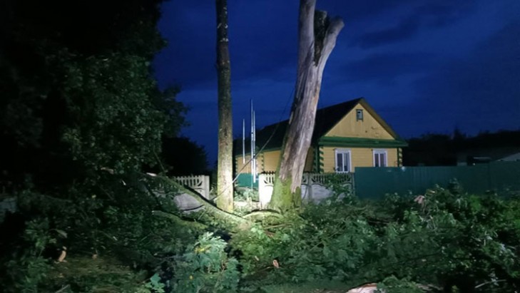 В Слуцком РОЧС рассказали о последствиях непогоды разыгравшейся вечером 21 августа