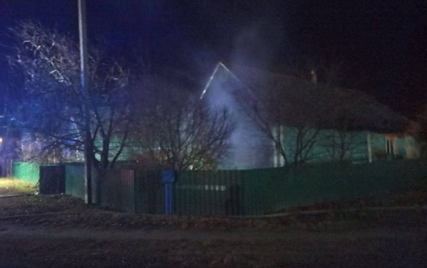 В Слуцком районе горел дом