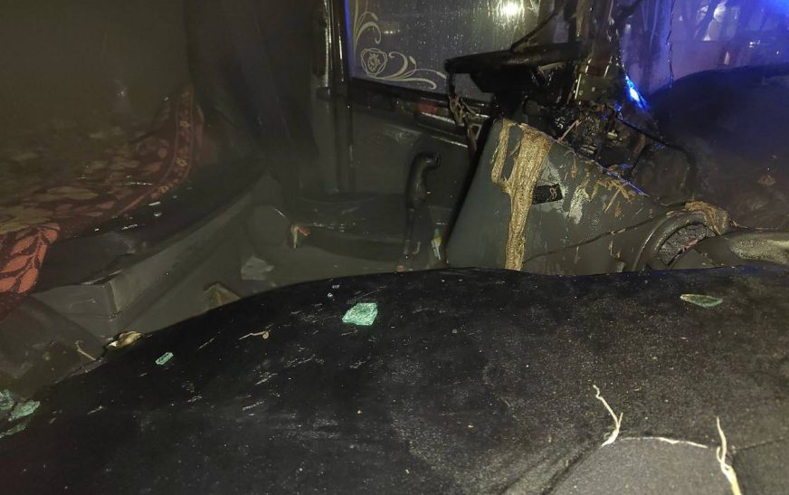 В Слуцке произошло загорание грузового автомобиля
