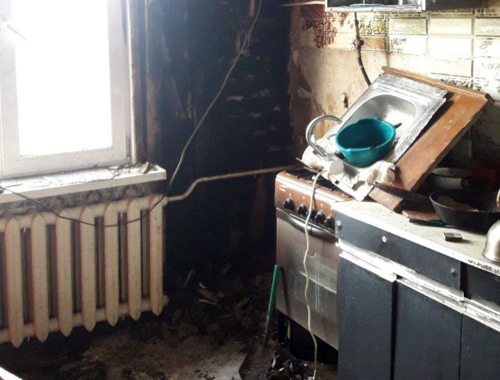 В Слуцком районе горел дом
