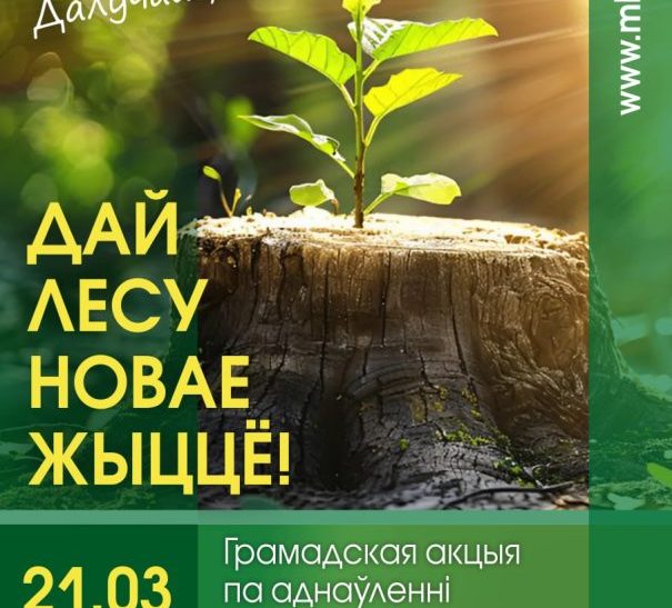 Акция «Дай лесу новае жыццё!» пройдет в Беларуси с 21 марта по 12 апреля