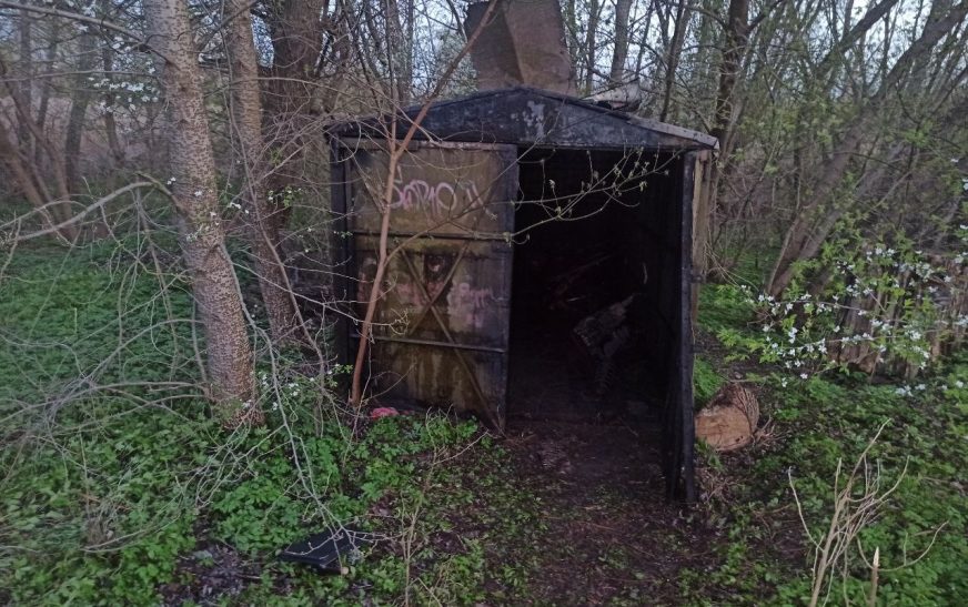 В Слуцке горел гараж