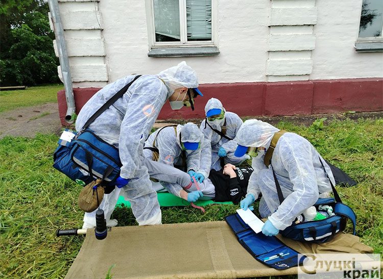 В Слуцке определили лучшую санитарную дружину среди медицинских формирований гражданской обороны района