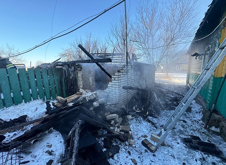 В Слуцком районе горела хозпостройка. Пострадавших нет