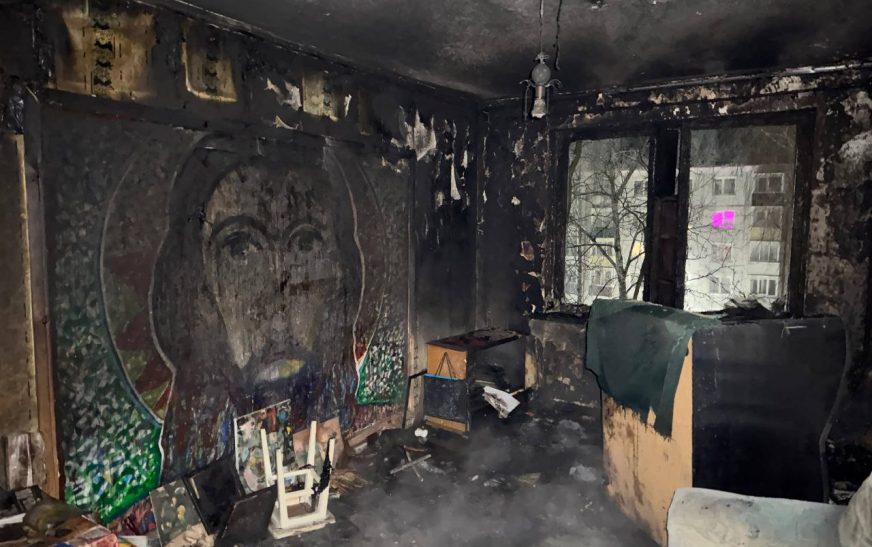 В Слуцке горела квартира