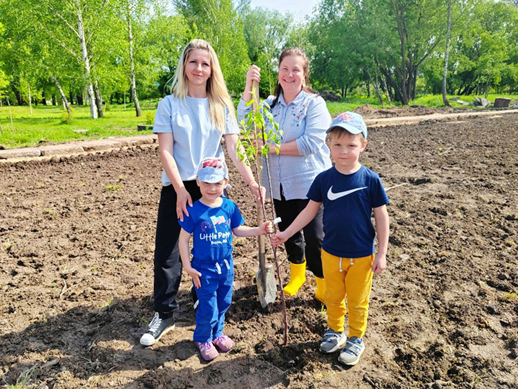 Новый фруктовый сад появился в Слуцке на улице Пионерской, 23