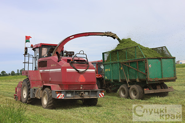 Травы первого укоса на Слутчине скошены  на 24% отведенных площадей